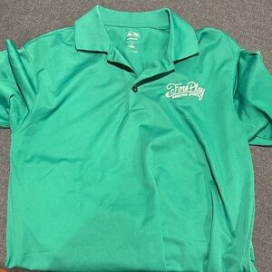 Men's Green foreplay barstool Polo Shirt